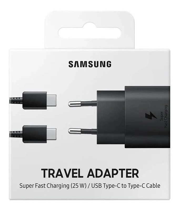 Carregador De Parede Super Fast Charging 45w (Cabo USB-C) Preto