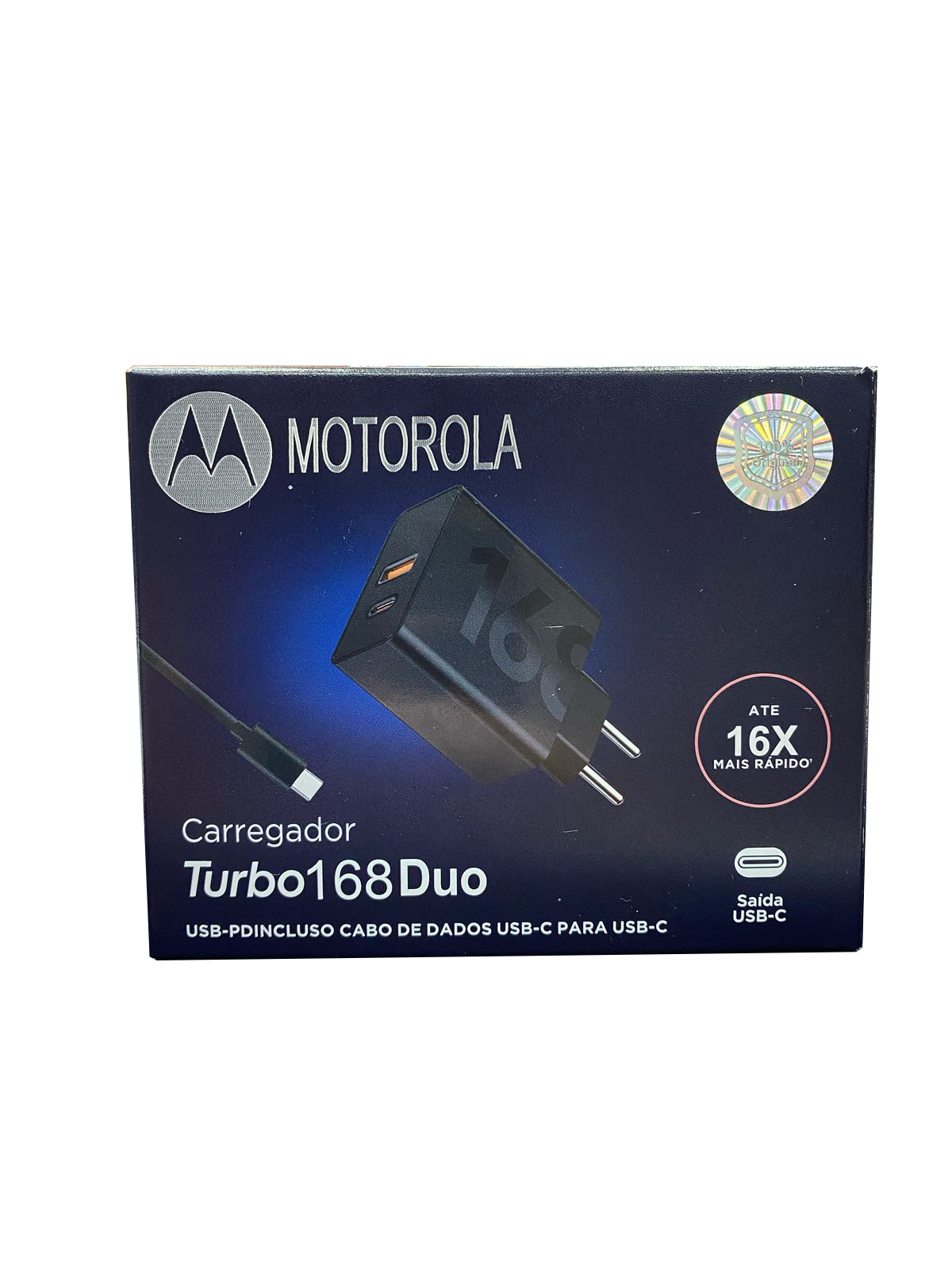 Fonte Tipo C Carregador Ultra Rápido 125w Motorola Tipo C Turbo 